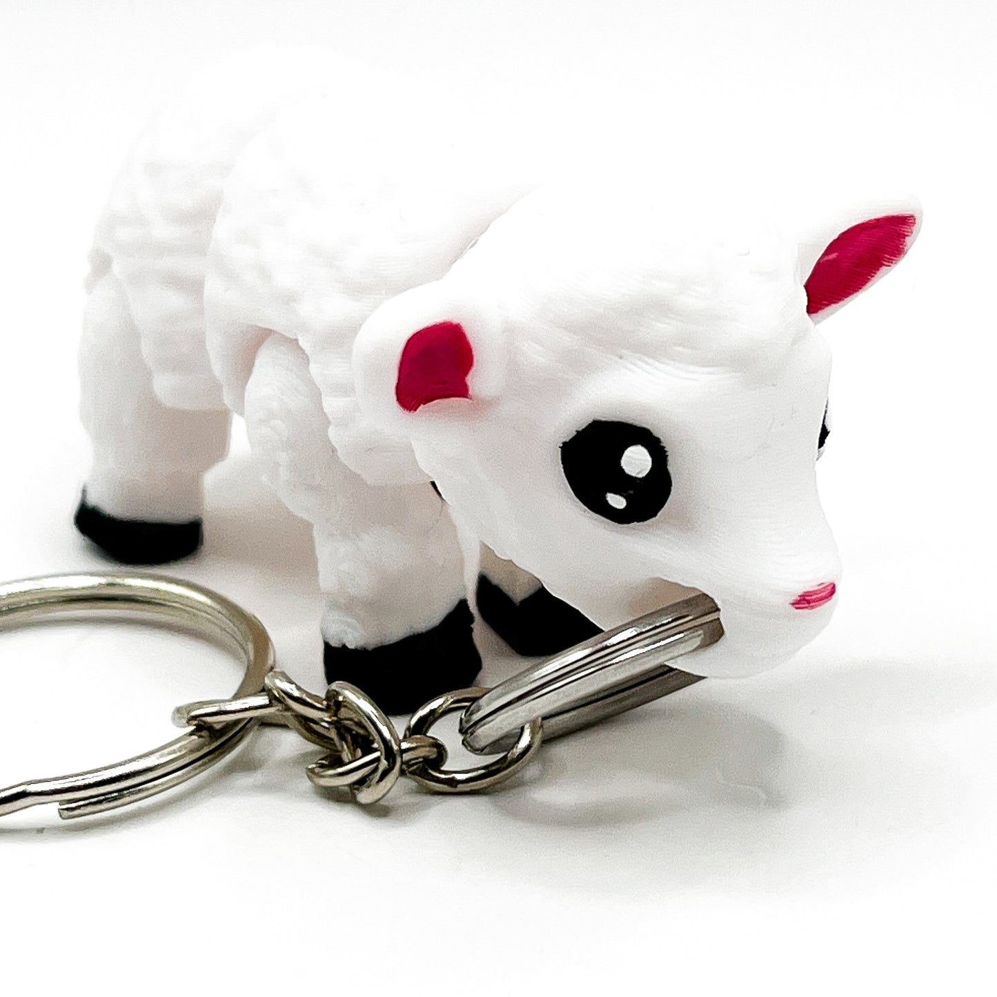 Articulated Flexi-Pet - Lamb Keyring