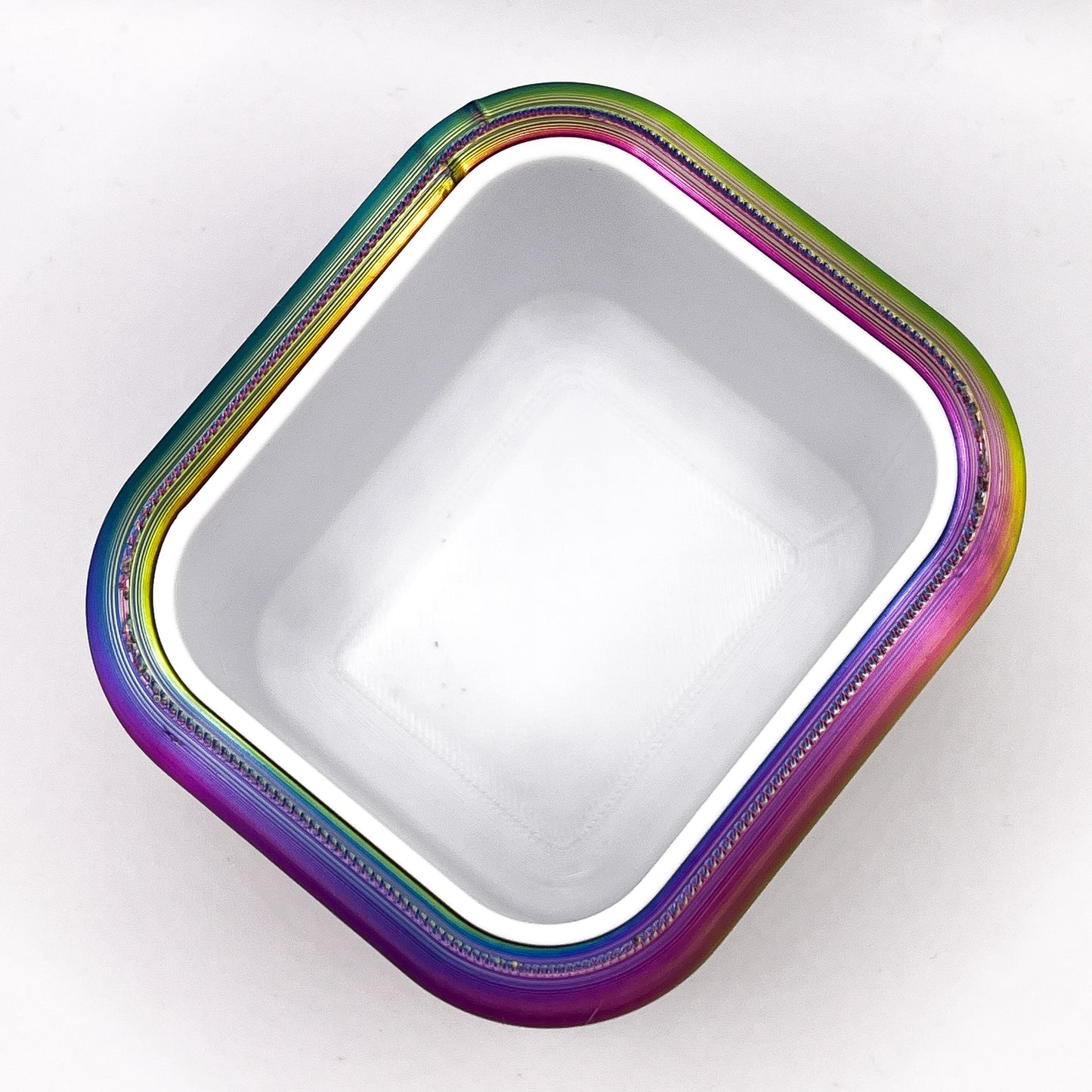 Retro Future Square Cushion Pot & Coloured Insert