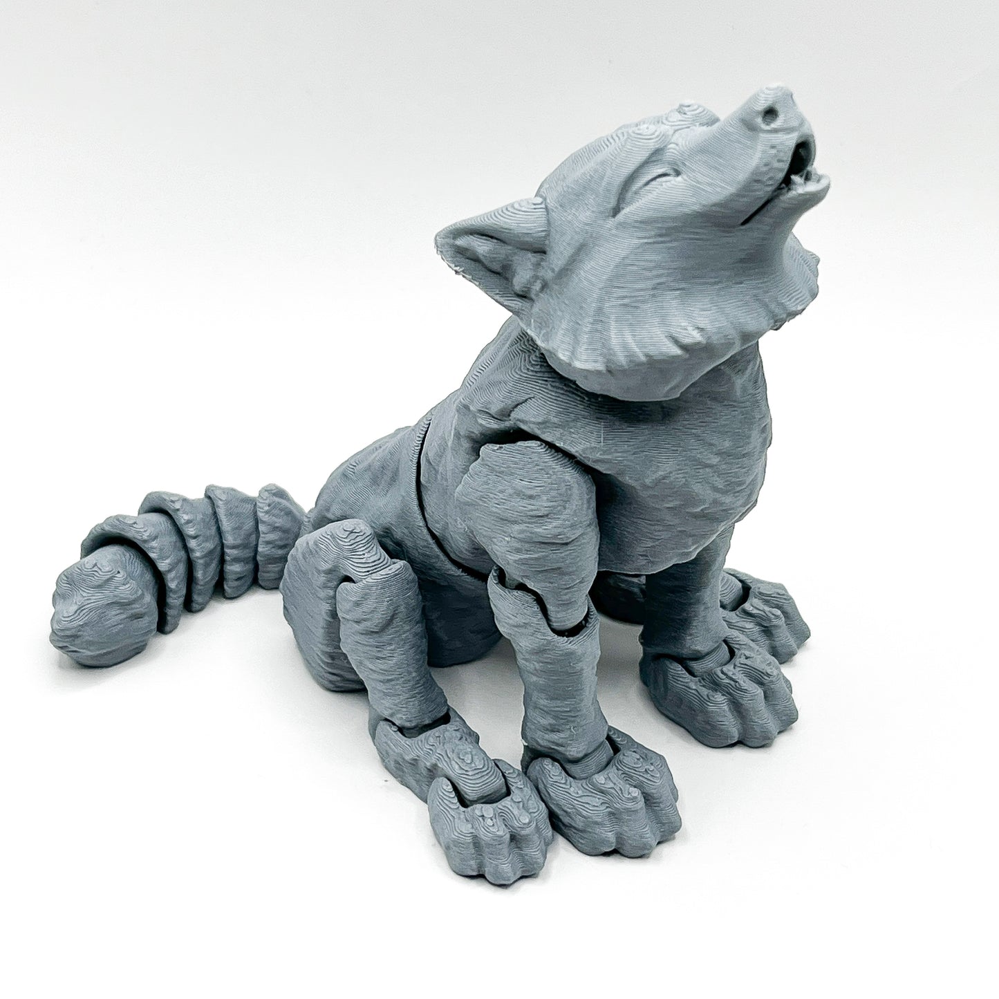 Articulated Flexi-Pet - Wolf (Two Head Variants)