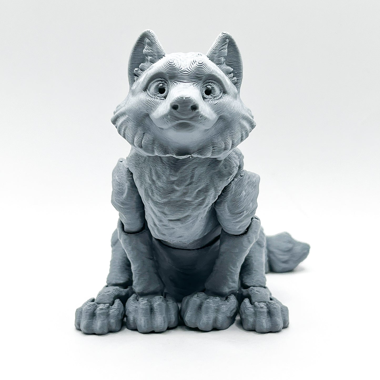 Articulated Flexi-Pet - Wolf (Two Head Variants)