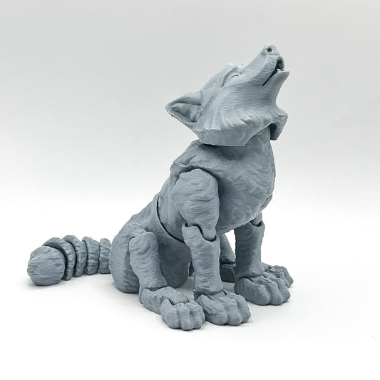 Articulated Flexi-Pet - Wolf (Two Head Variants)